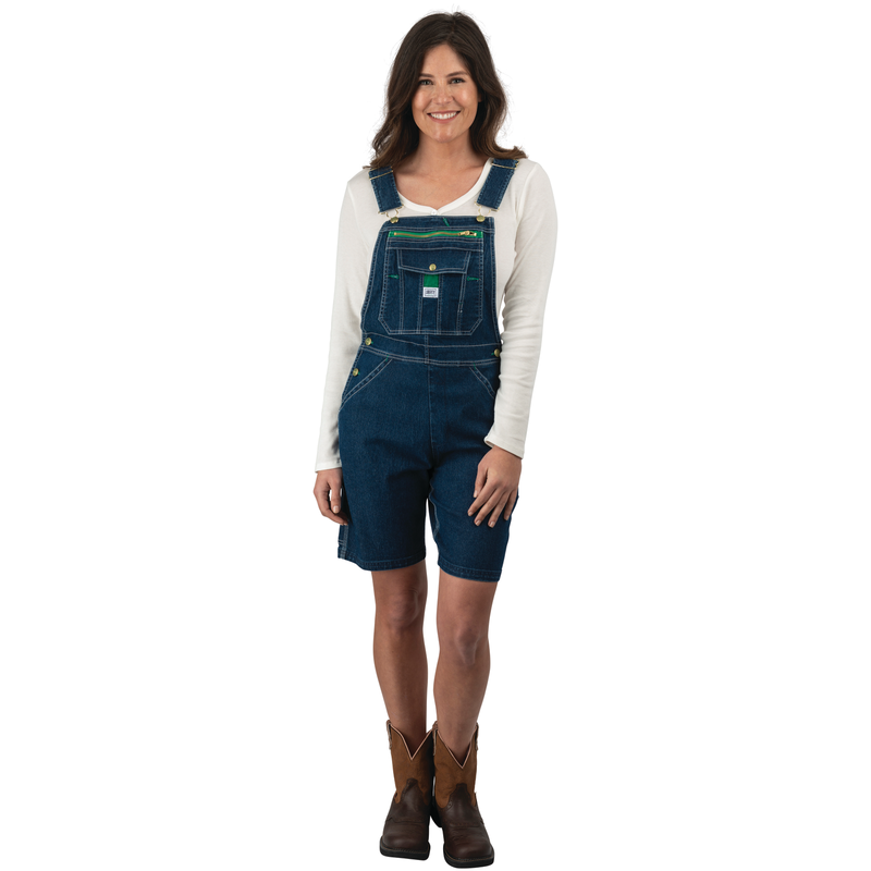 Liberty® Women's Denim Stonewashed Bib Shortall image number 5