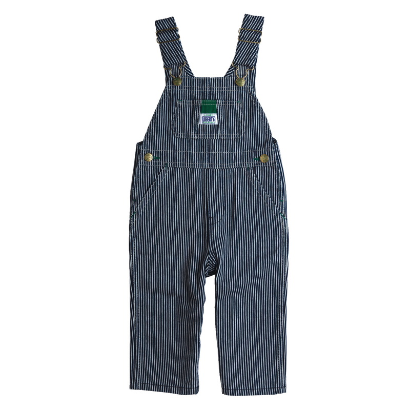 Liberty® Infant Hickory Stripe Bib Overalls image number 1